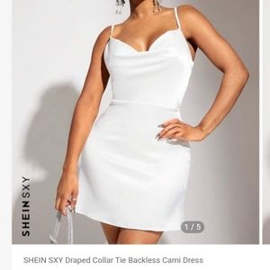 SHEIN tie backless mini dress